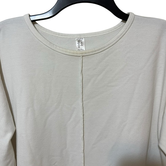 SPANX Crewneck tunic shirt/ sweatshirt “powder” white size Medium - Picture 5 of 9
